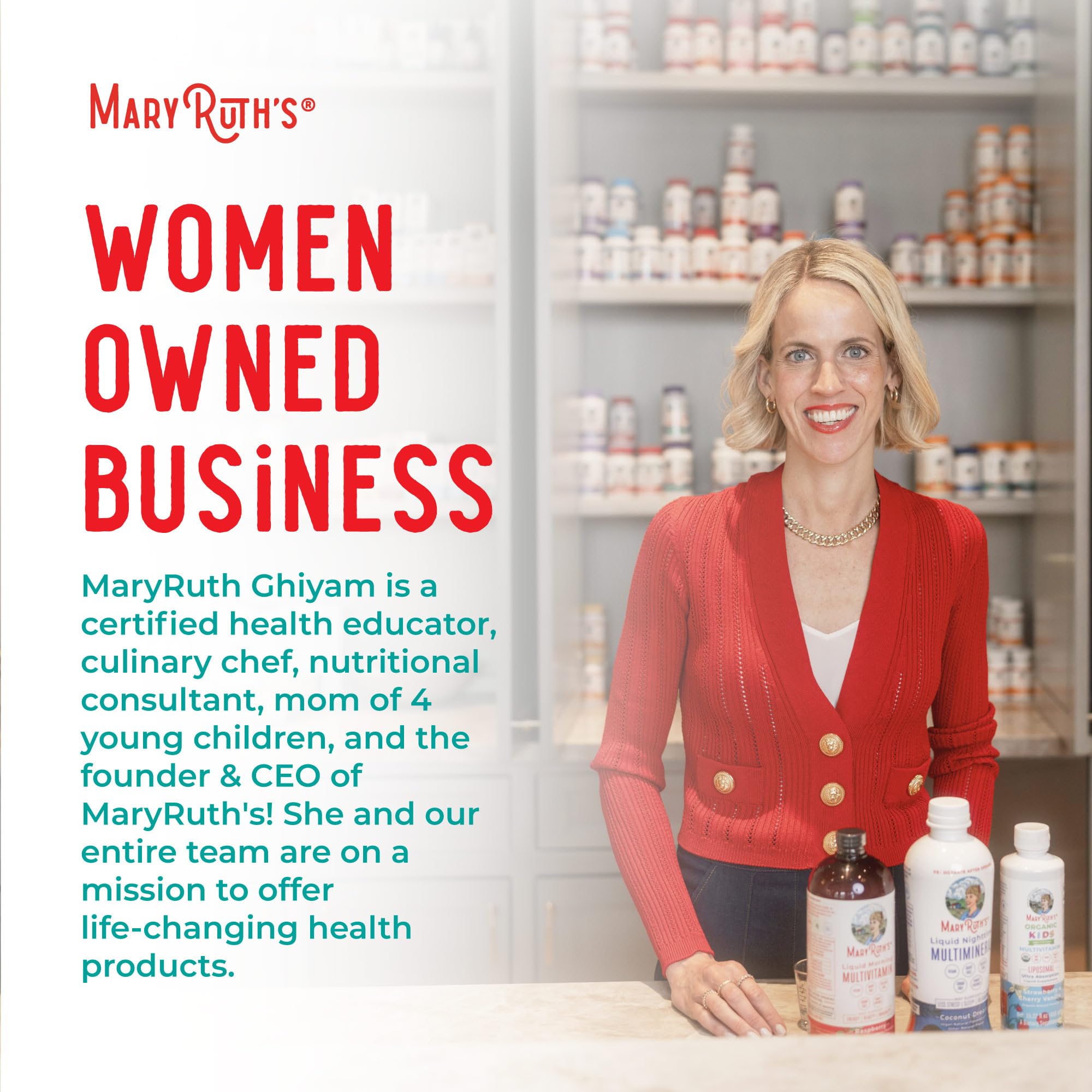 Gummy texture and flavor focus of MaryRuth Organics product