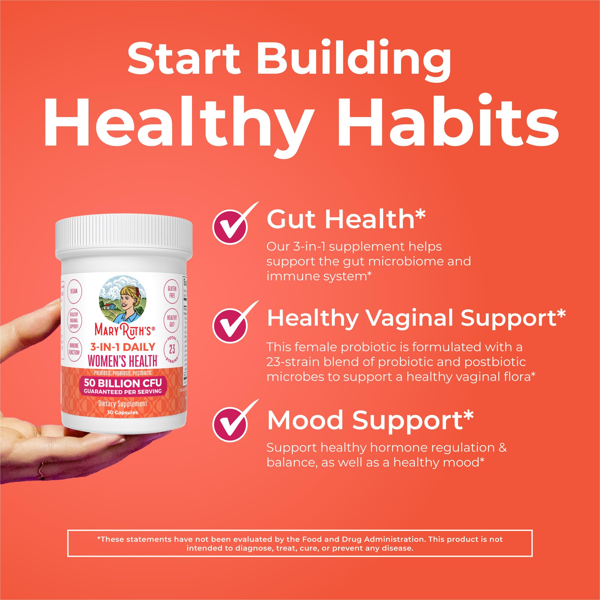 MaryRuth Organics capsules ready for daily routine