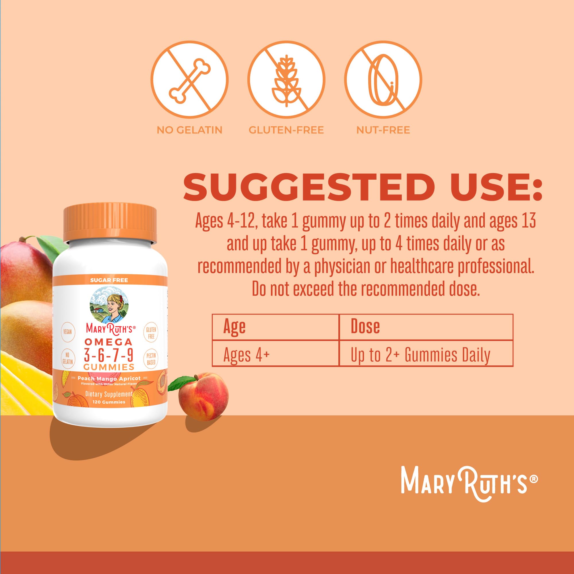 MaryRuth Organics 4-month supply packaging signals value and convenience for ongoing use.