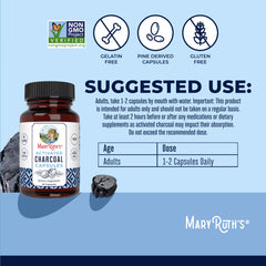 MaryRuth Organics label detail, highlighting vegan, gluten-free features.
