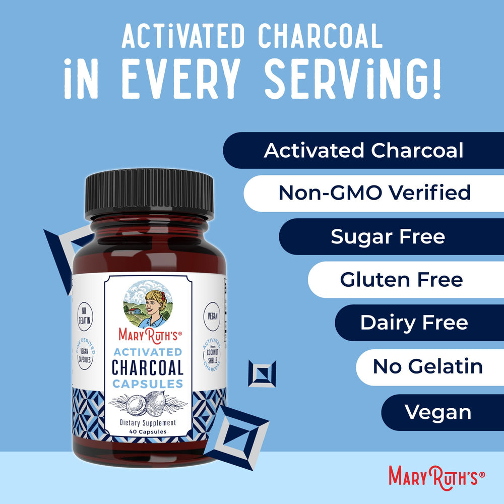 MaryRuth Organics vegan capsules, dairy-free and gluten-free on label.