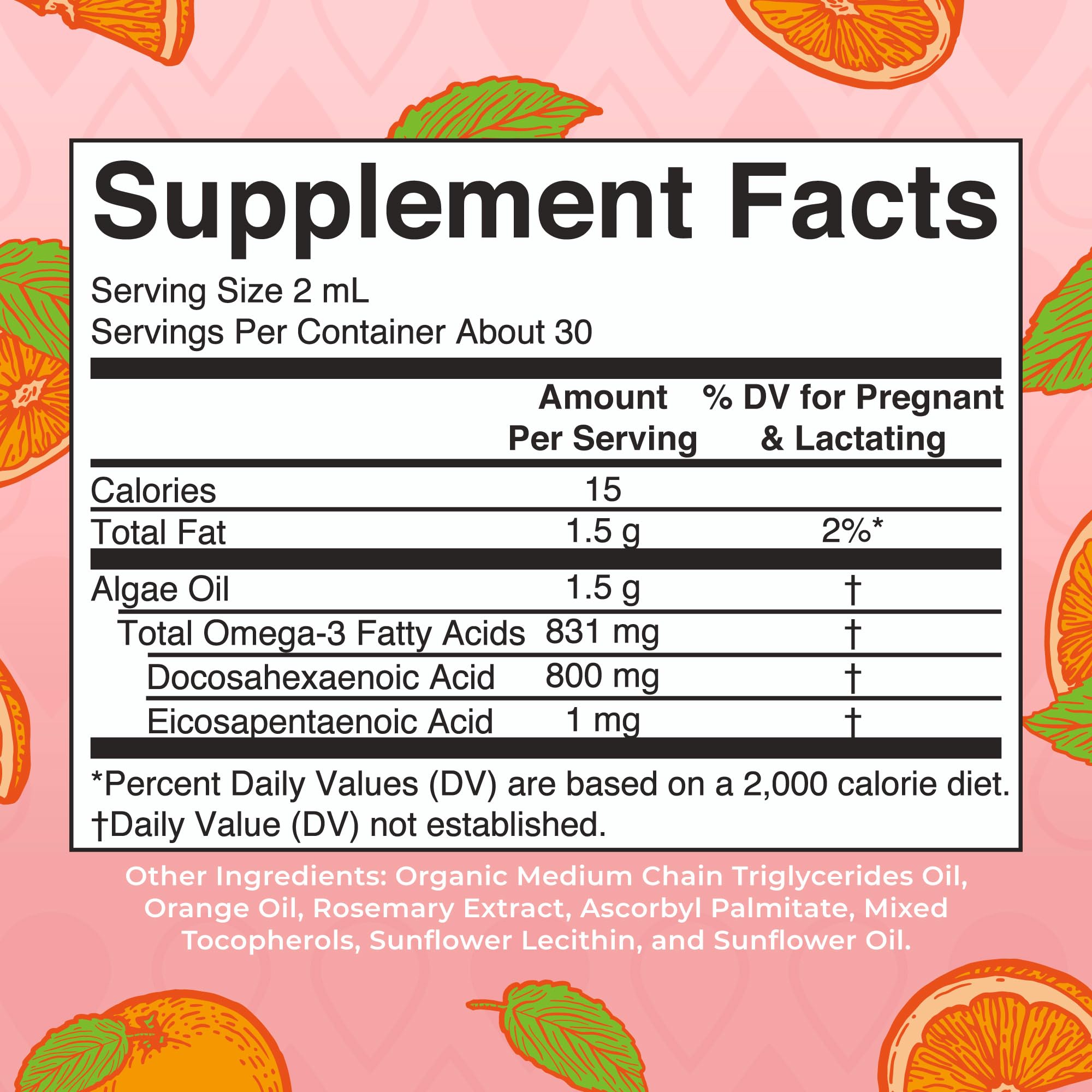 MaryRuth Organics bottle label close-up with natural ingredients