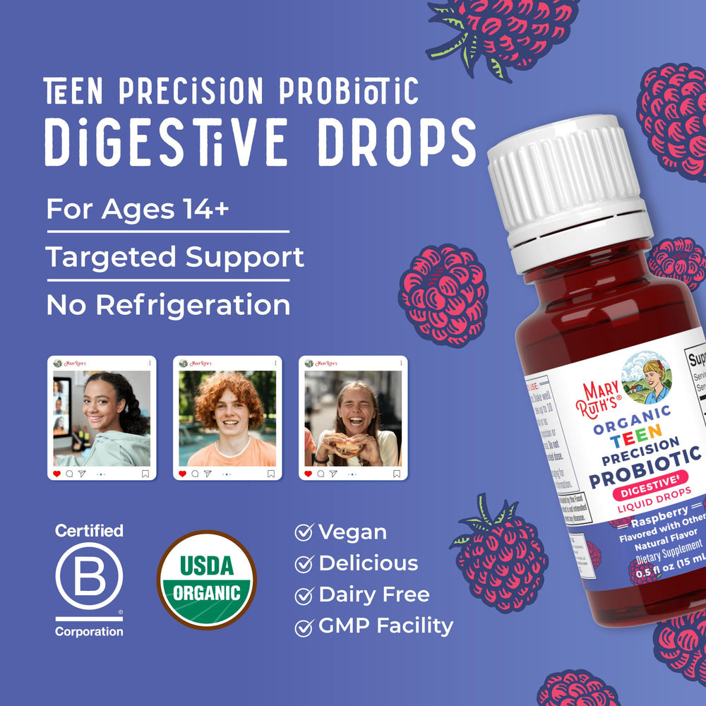MaryRuth Organics clean label project verification icons on packaging