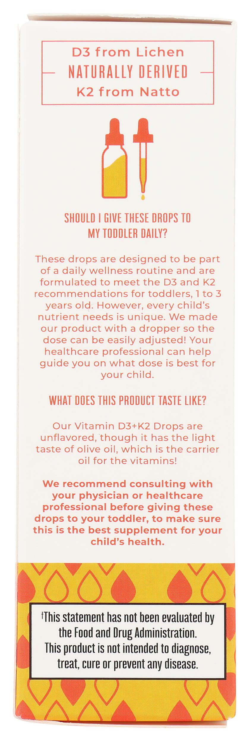 MaryRuth Organics D3+K2 drops dispenser simplifies daily dosing for toddlers.