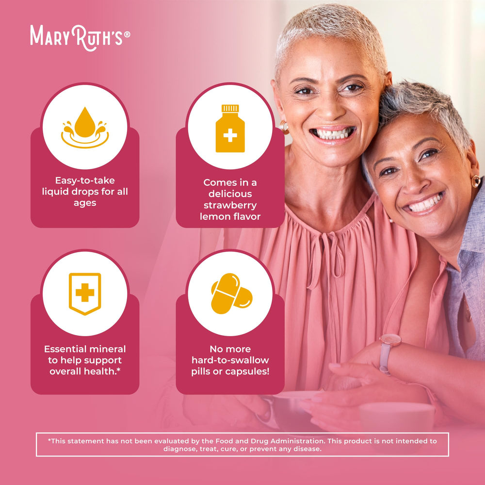 MaryRuth Organics dosage illustration for adults and children 4+