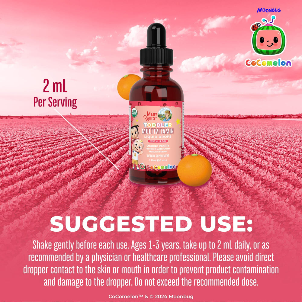 MaryRuth Organics ferrochel iron drops provide bioavailable iron.