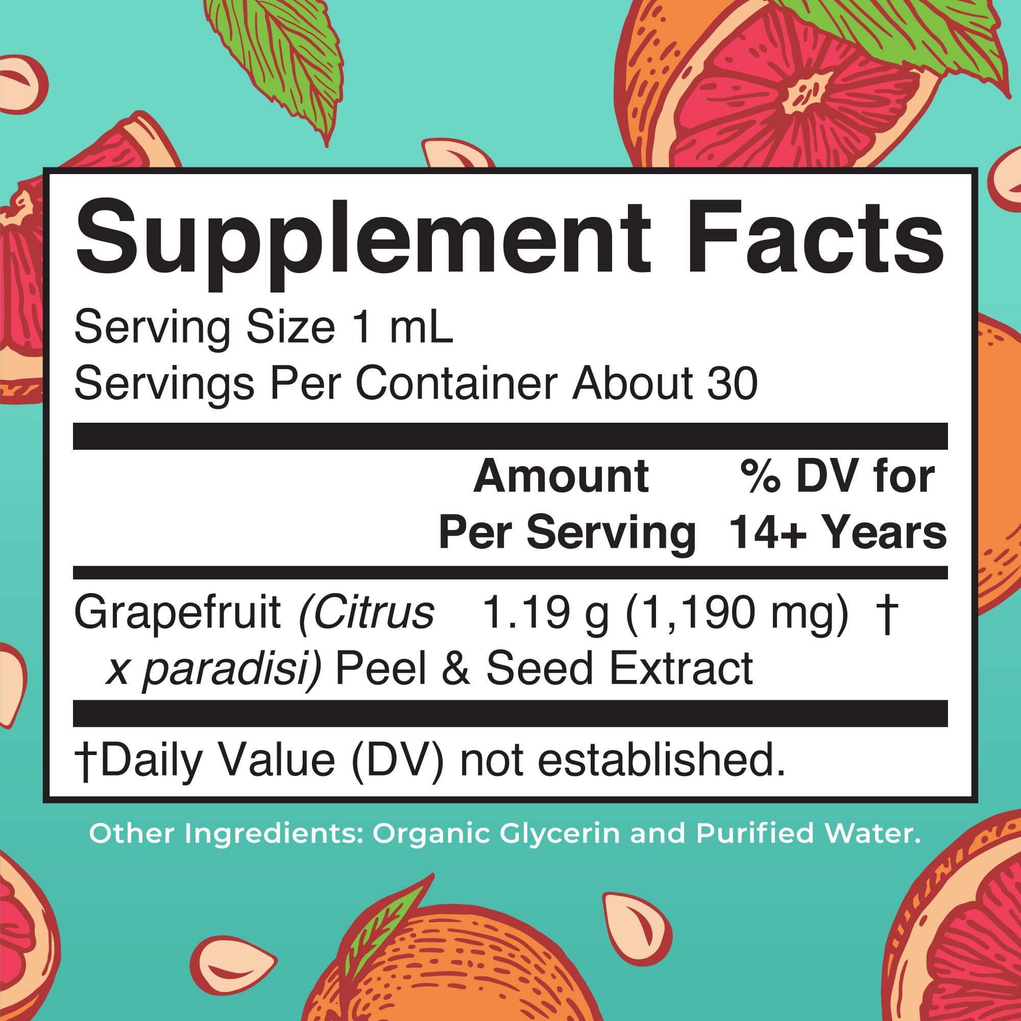 MaryRuth Organics grapefruit seed extract dropper dispensing precise liquid drops.