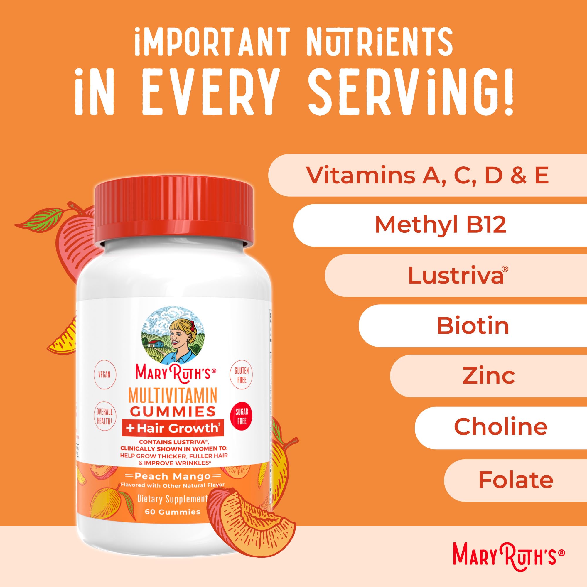 MaryRuth Organics gummy jar with spoon suggesting a tasty wellness routine