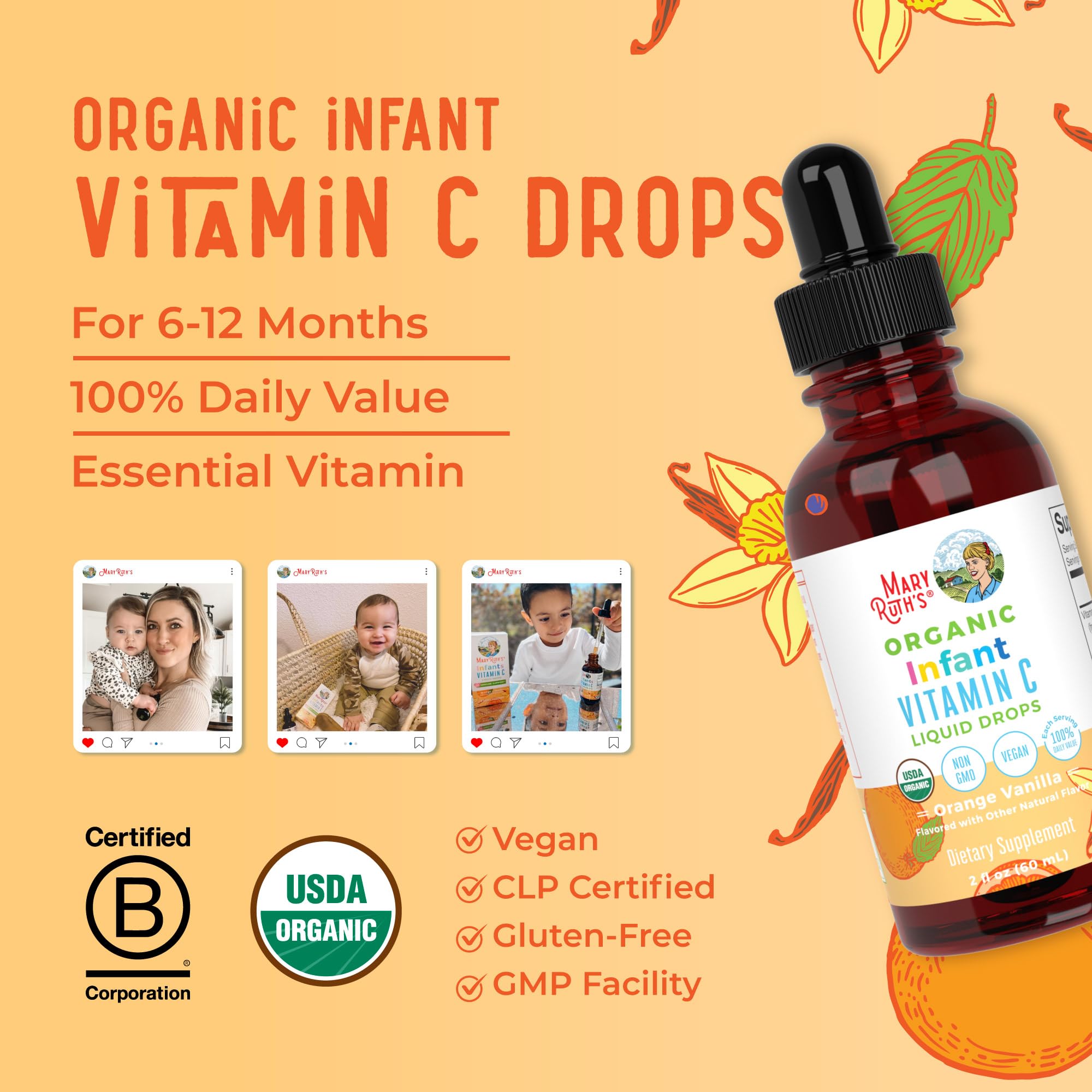 MaryRuth Organics drops being measured for accurate daily dosing.