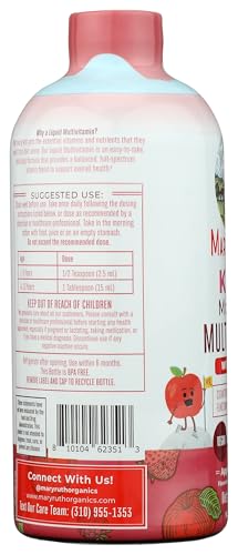 MaryRuth Organics Kids Multivitamin apple-berry flavor tastes appealing to kids.