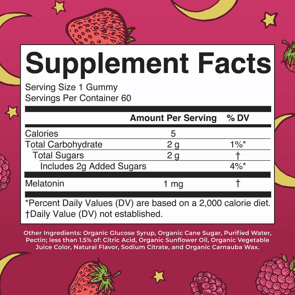 MaryRuth Organics Kids Melatonin Gummies berry flavor appeals to kids