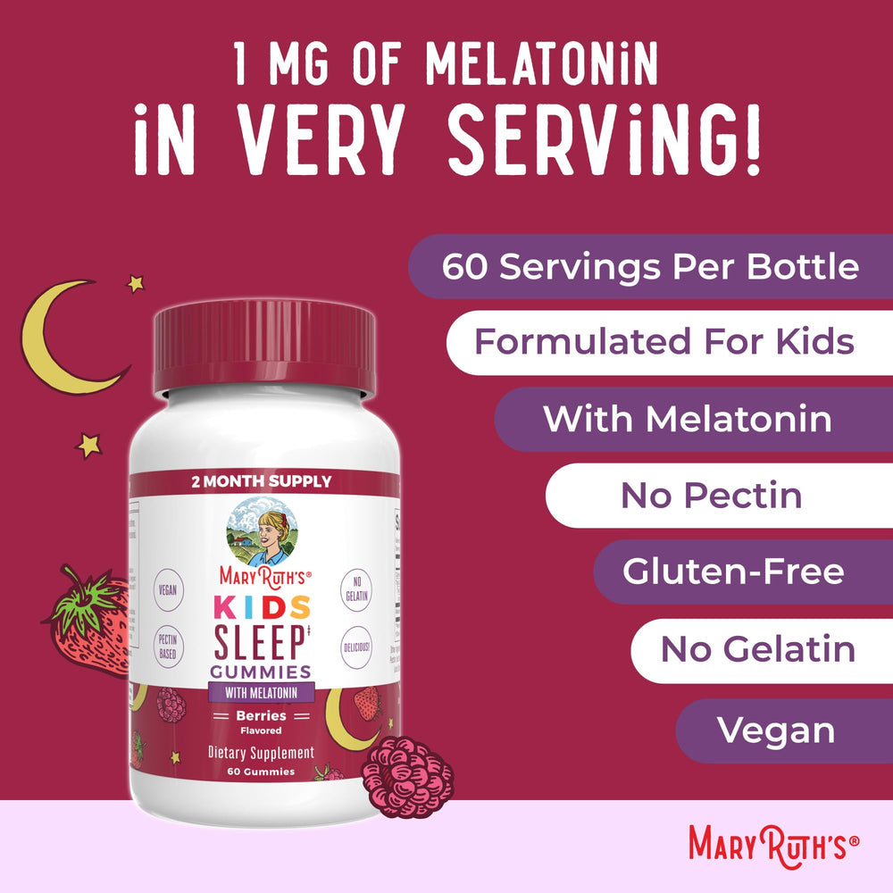MaryRuth Organics Kids Melatonin Gummies clean label project certified ingredients