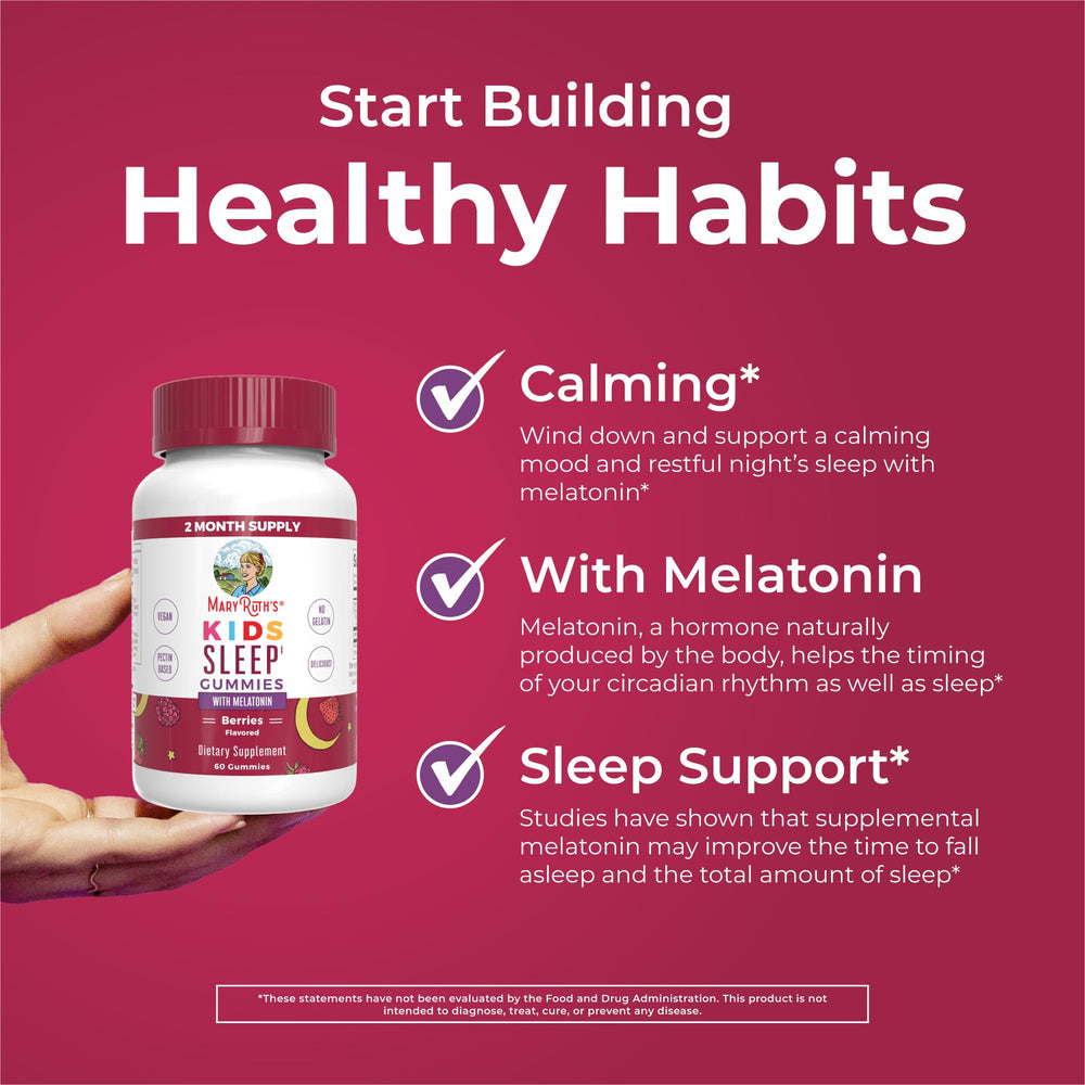 MaryRuth Organics Kids Melatonin Gummies gluten-free and dairy-free