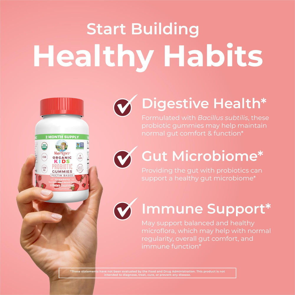 MaryRuth Organics packaging box displaying probiotic product details.