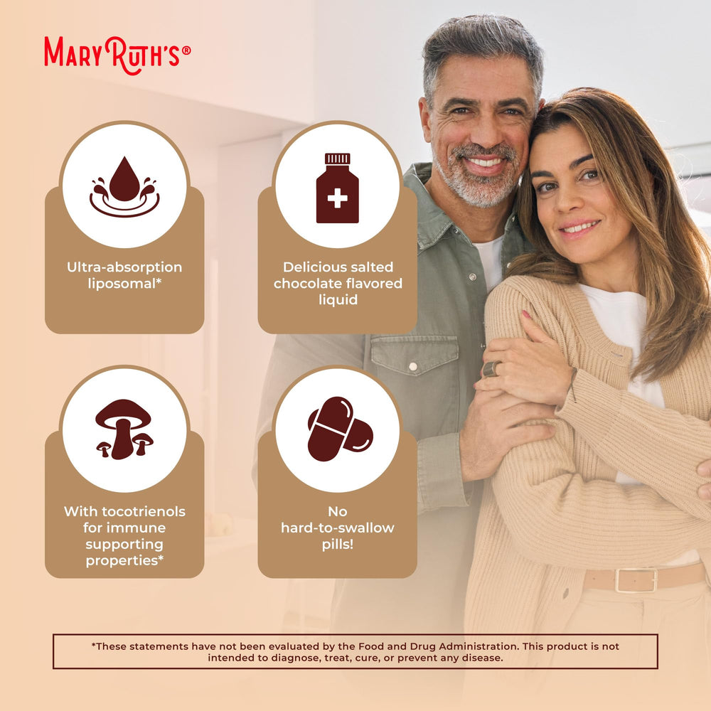 MaryRuth Organics liposomal delivery concept illustration.