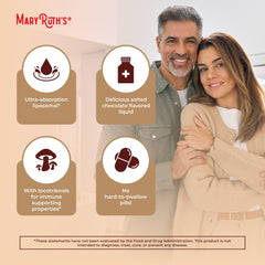 MaryRuth Organics liposomal delivery concept illustration.
