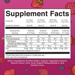 MaryRuth Organics iron supplement dropper demonstrates easy daily dosing.