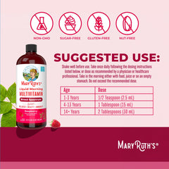 MaryRuth Organics dropper pour—precise daily dosage for kids and adults.