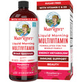 MaryRuth Organics Liquid Morning Multivitamin – Raspberry for Women, Men & Kids | Vegan, Non-GMO, Gluten Free | 32 Servings