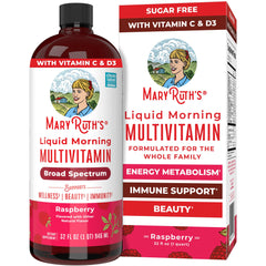 MaryRuth Organics raspberry bottle—easy daily dosing for the whole family.