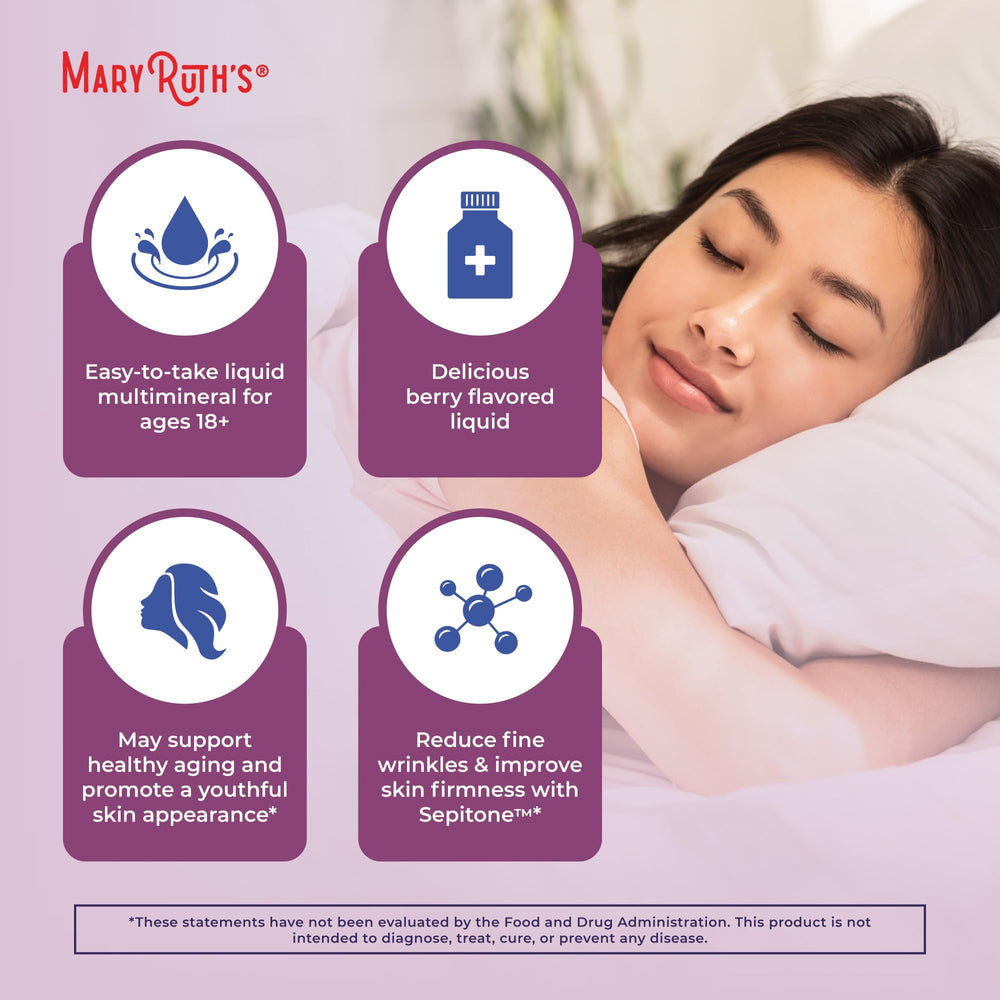 Dropper releasing liquid multimineral for skin support