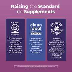 Glass bottle with MaryRuth Organics nighttime multimineral during a calm routine