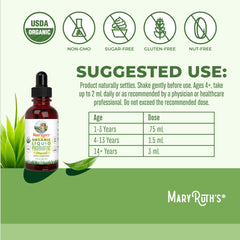 The MaryRuth Organics Travel-size Liquid Probiotic bottle is ready for trips.