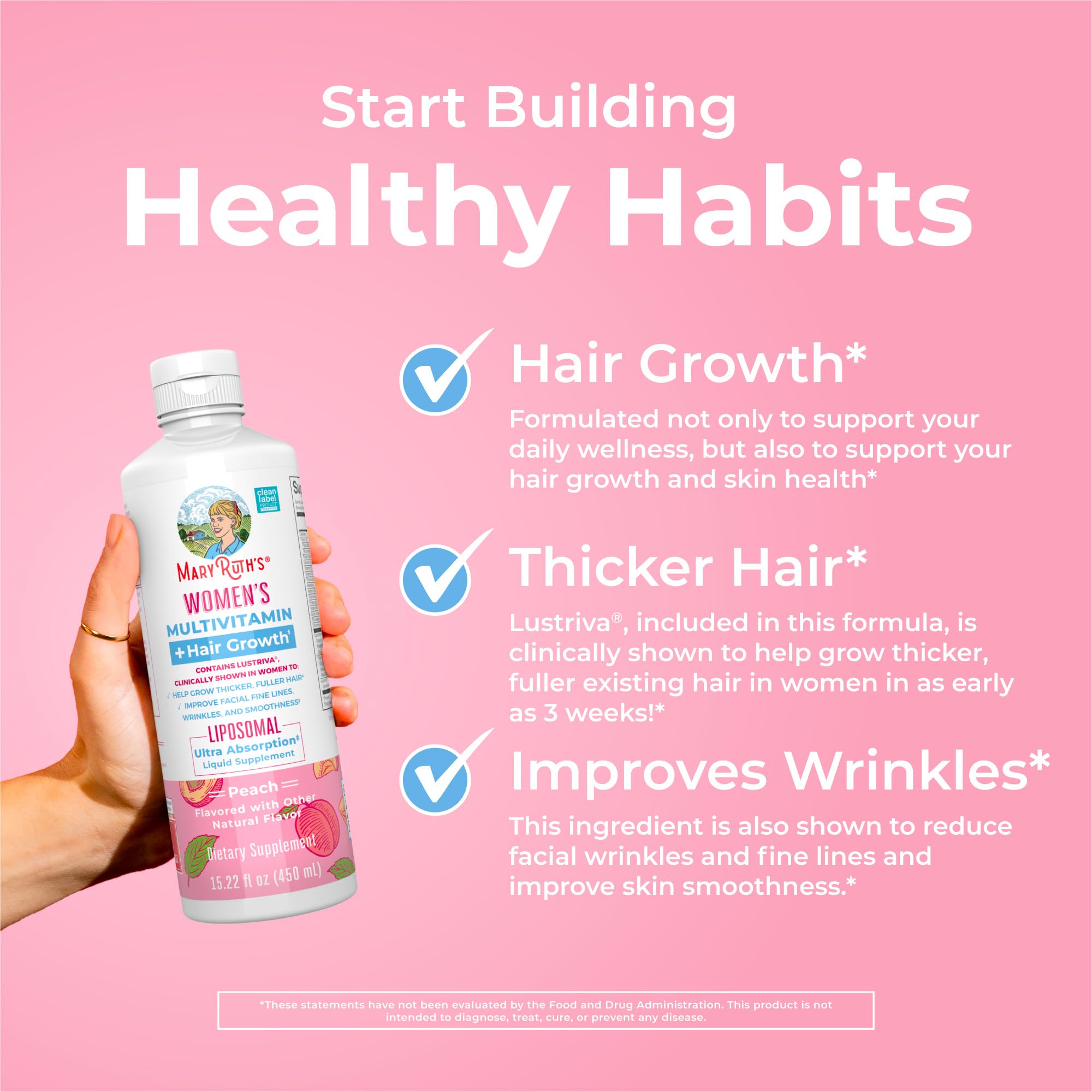 Hair growth concept with fuller-looking strands