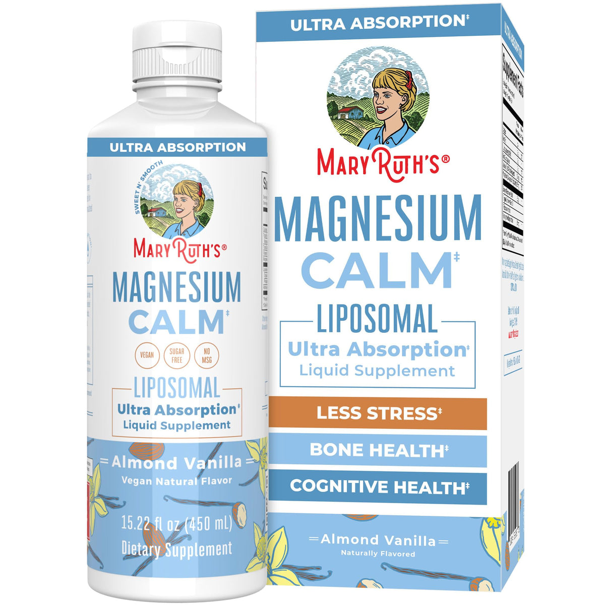 MaryRuth Organics Magnesium Liposomal bottle ready for daily use for easy intake