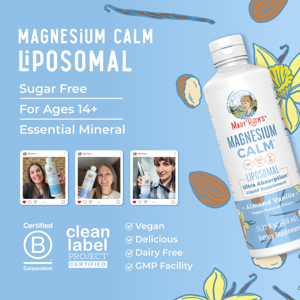 In-carton view of MaryRuth Organics Magnesium Liposomal showing 30 servings