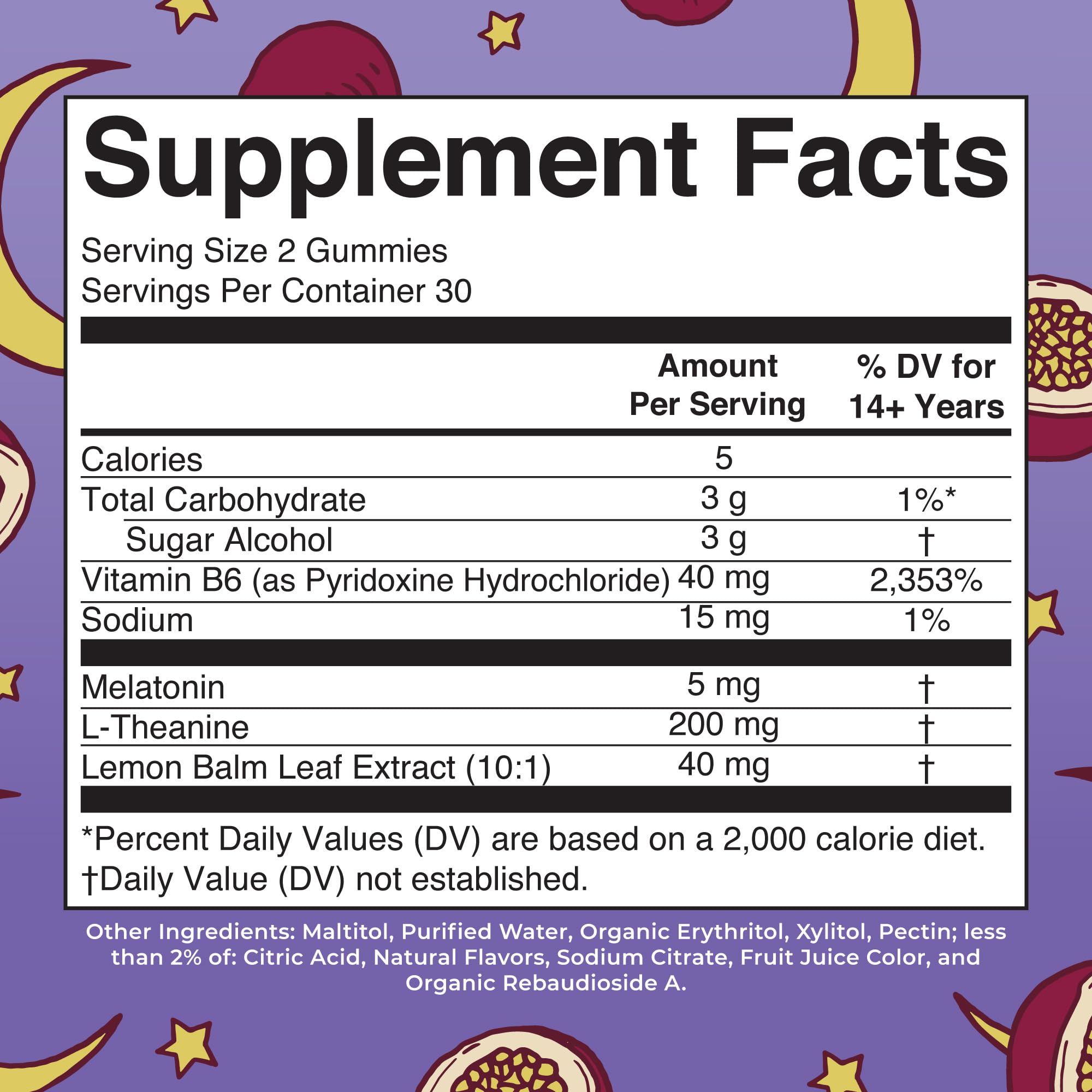 MaryRuth Organics melatonin gummy with L-theanine supports relaxed evenings before bed.