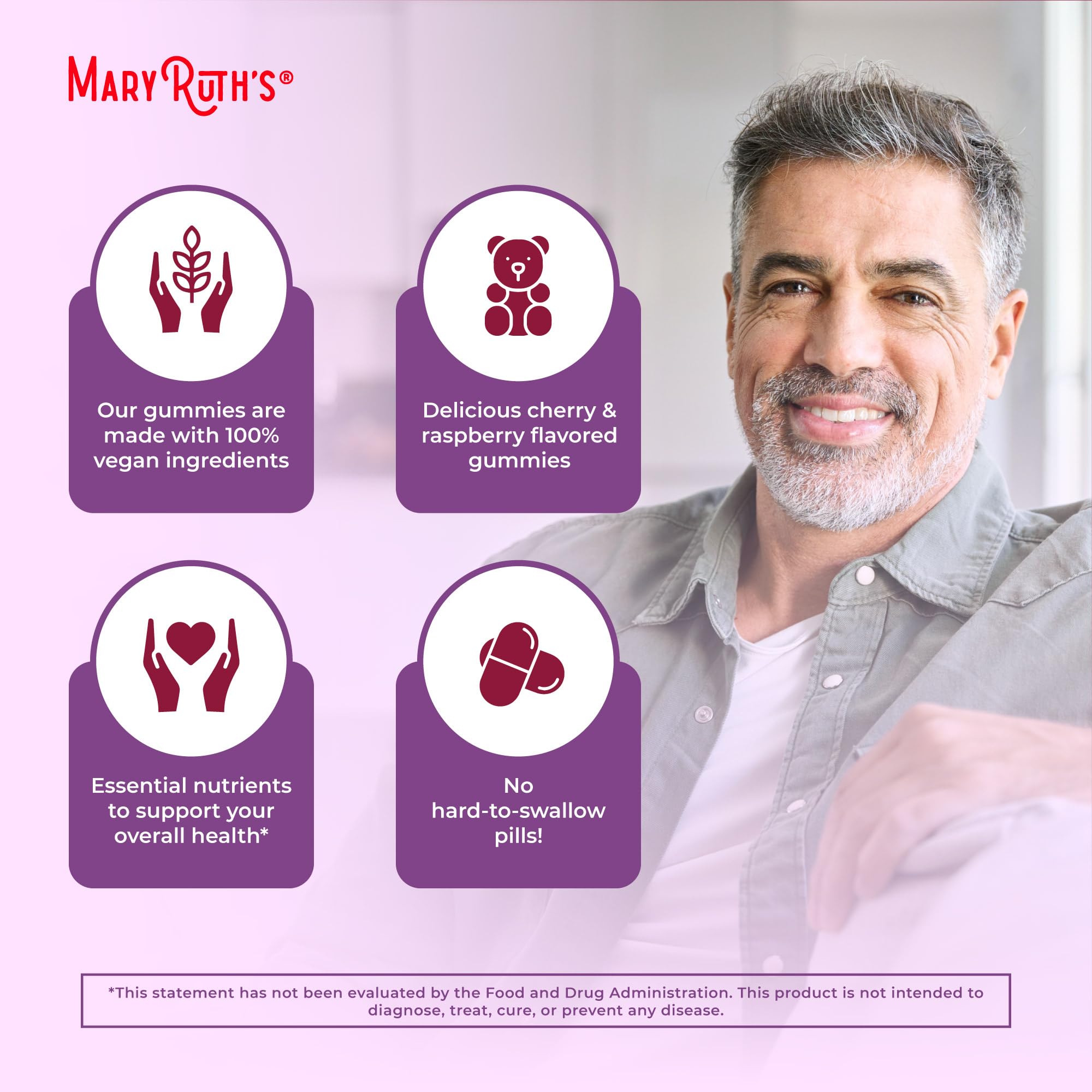 MaryRuth Organics Men's Vitamin Gummy daily use scenario