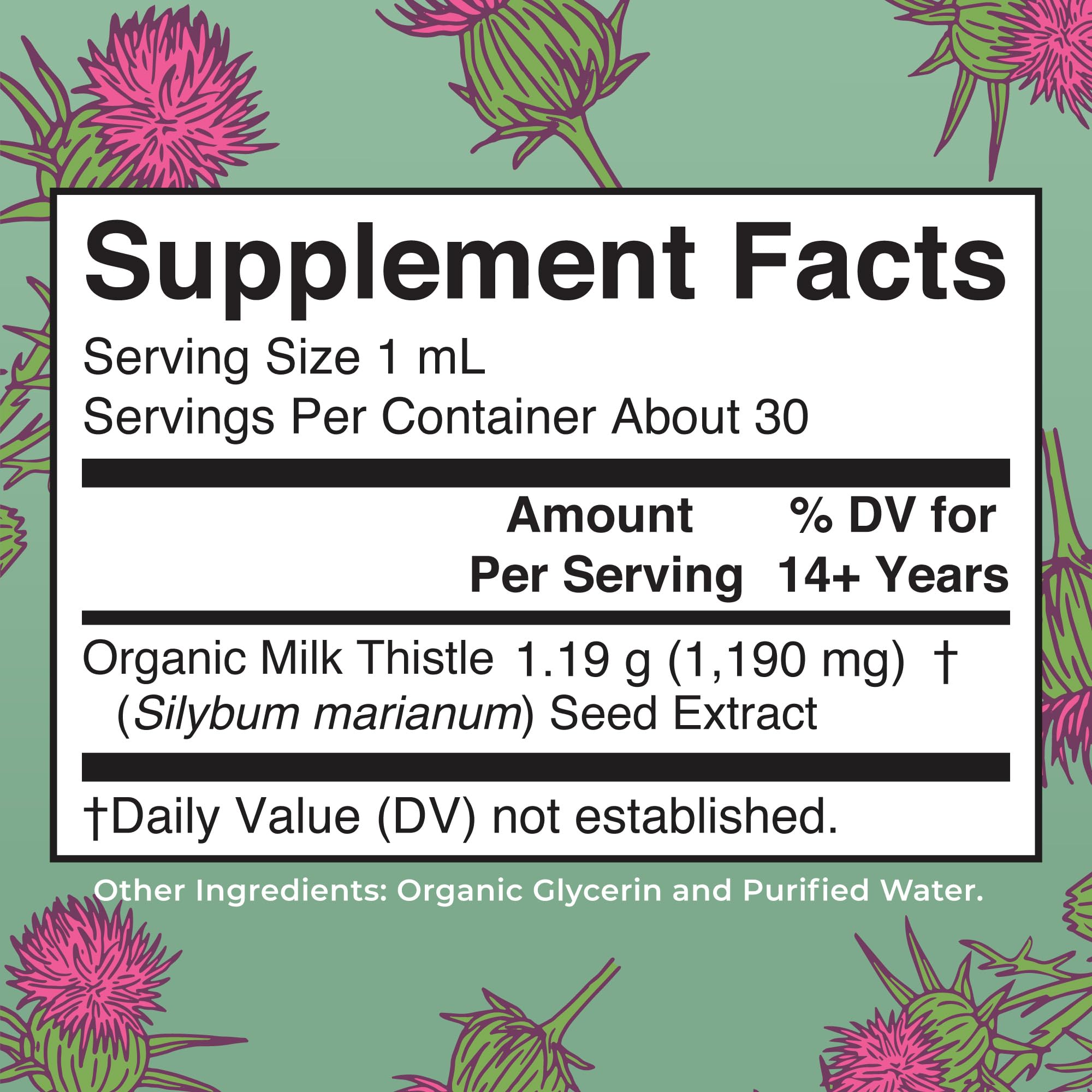 MaryRuth Organics Milk Thistle Drops dropper dispensing 1 mL for flexible dosing
