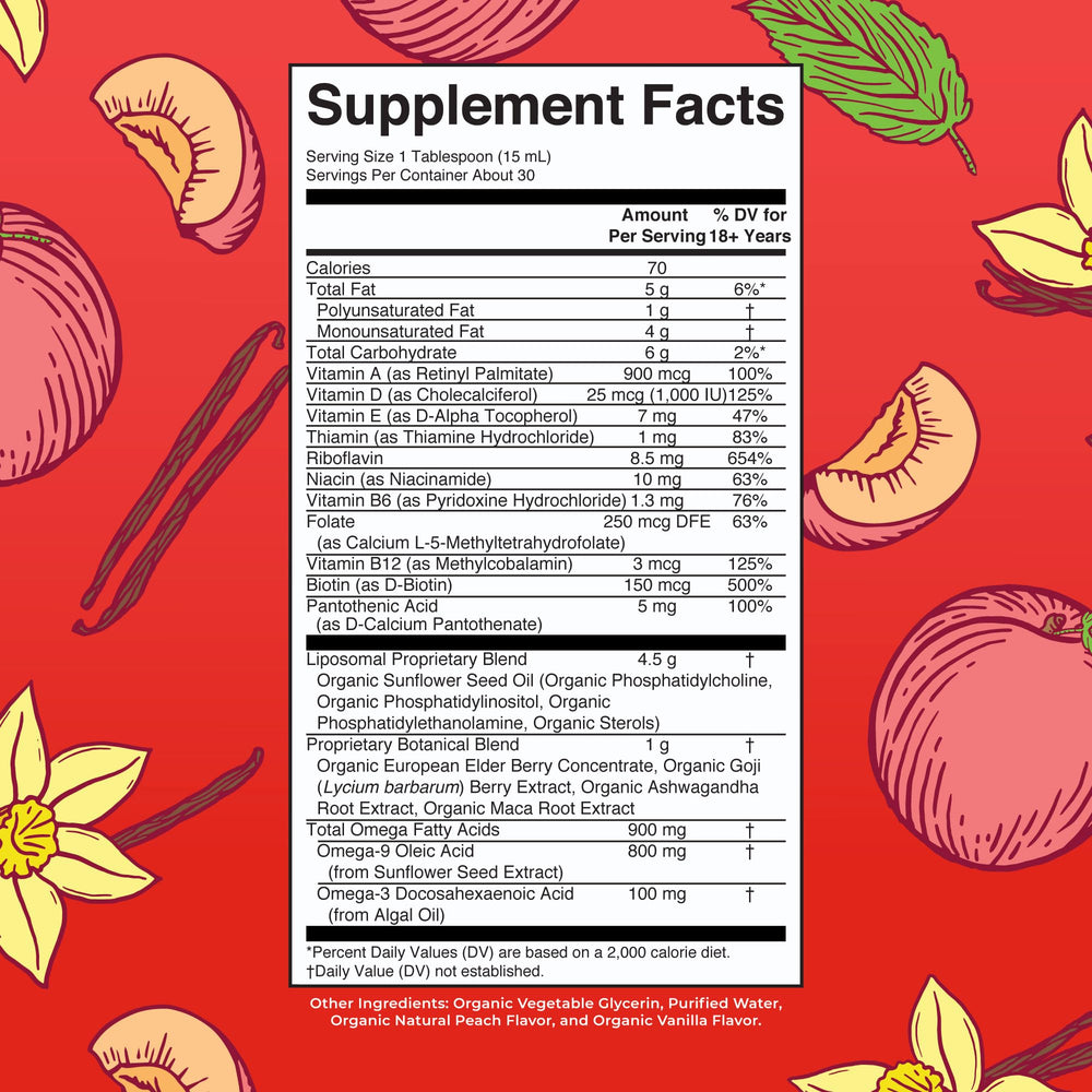 MaryRuth Organics multivitamin for men bottle label emphasizes sugar-free vegan formula.