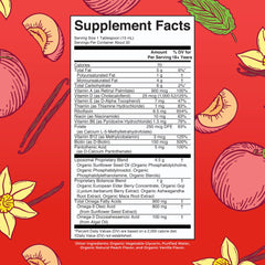 MaryRuth Organics multivitamin for men bottle label emphasizes sugar-free vegan formula.