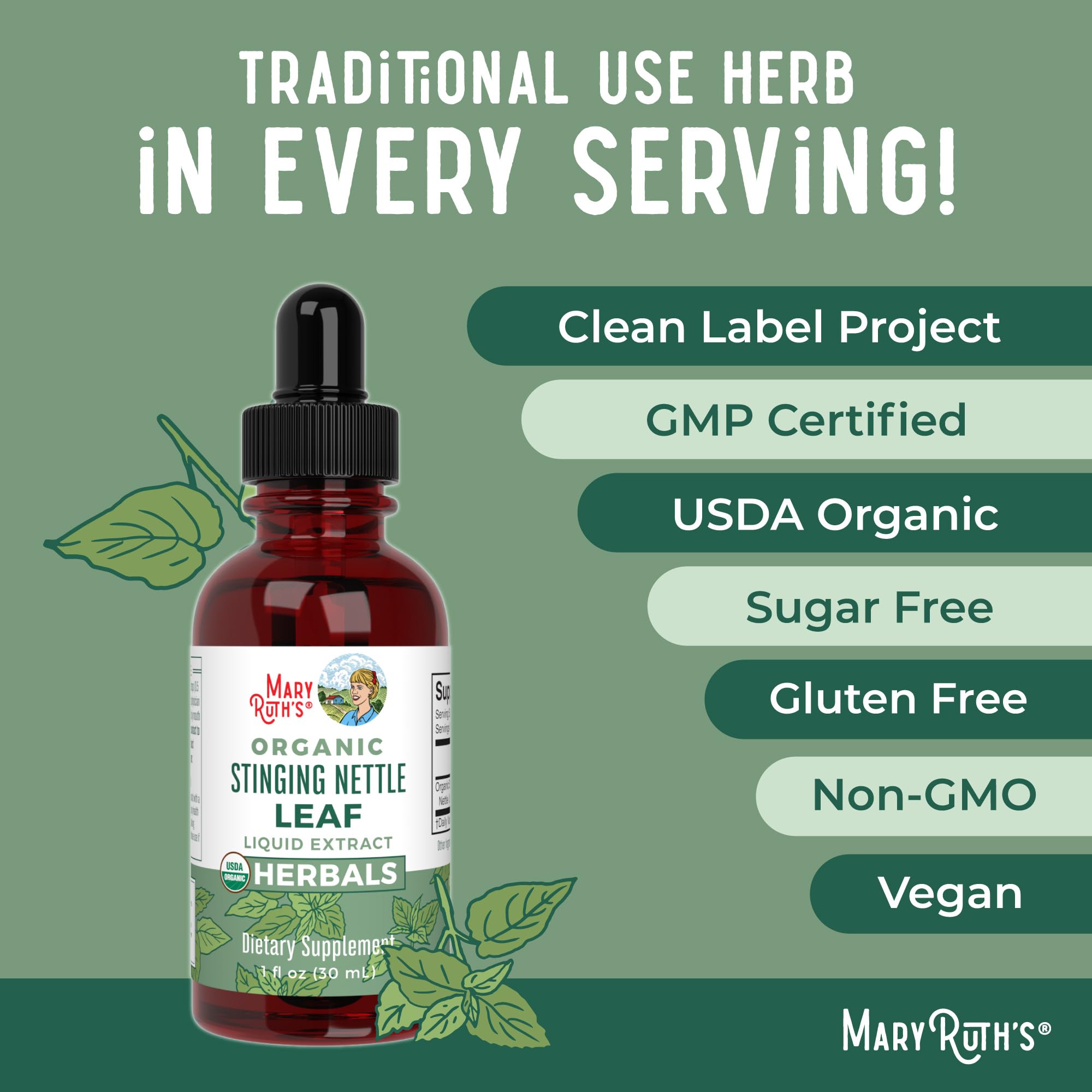 MaryRuth Organics nightshade-free and sugar-free product claim