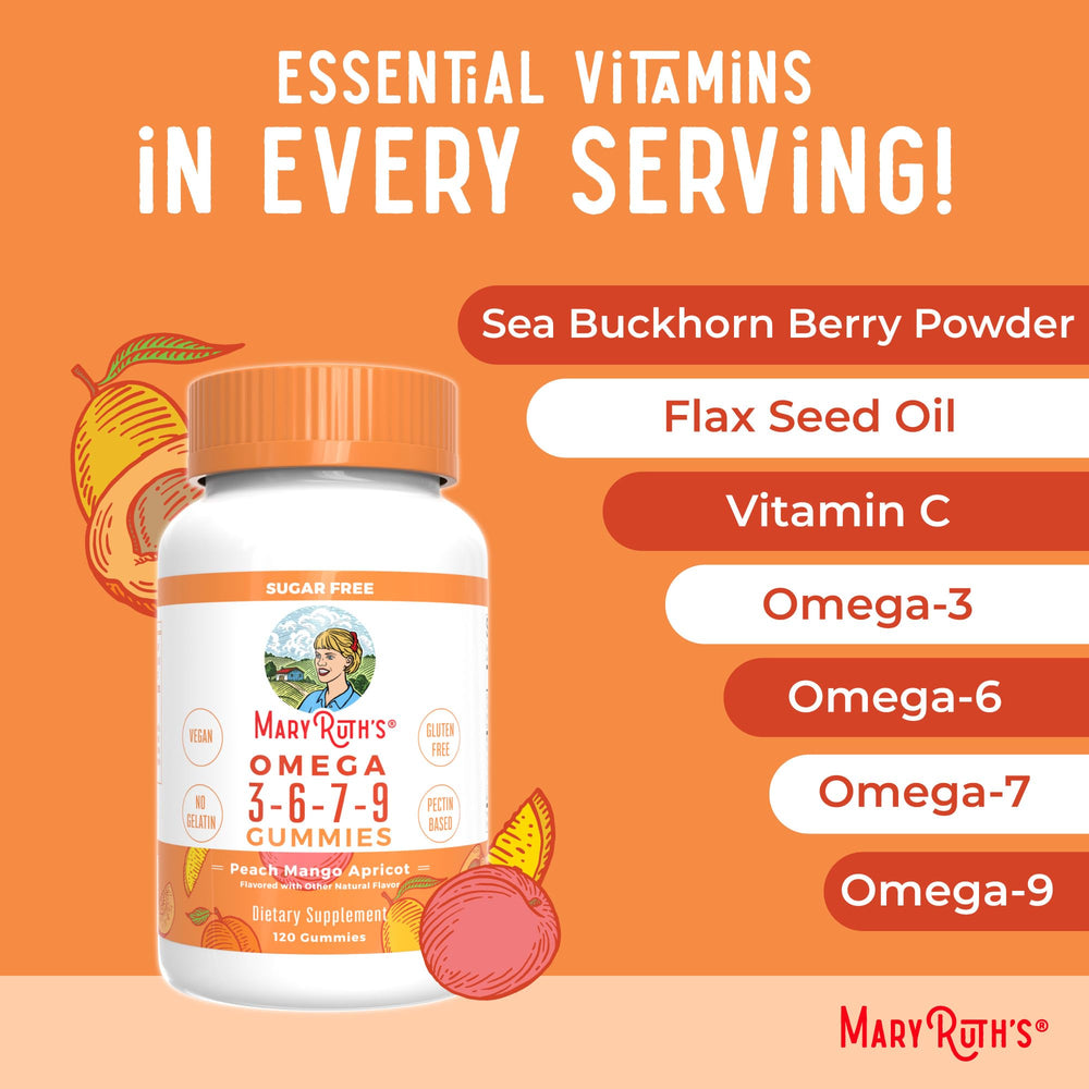 MaryRuth Organics vegan, non-GMO gummies, dairy-free and allergen-friendly.