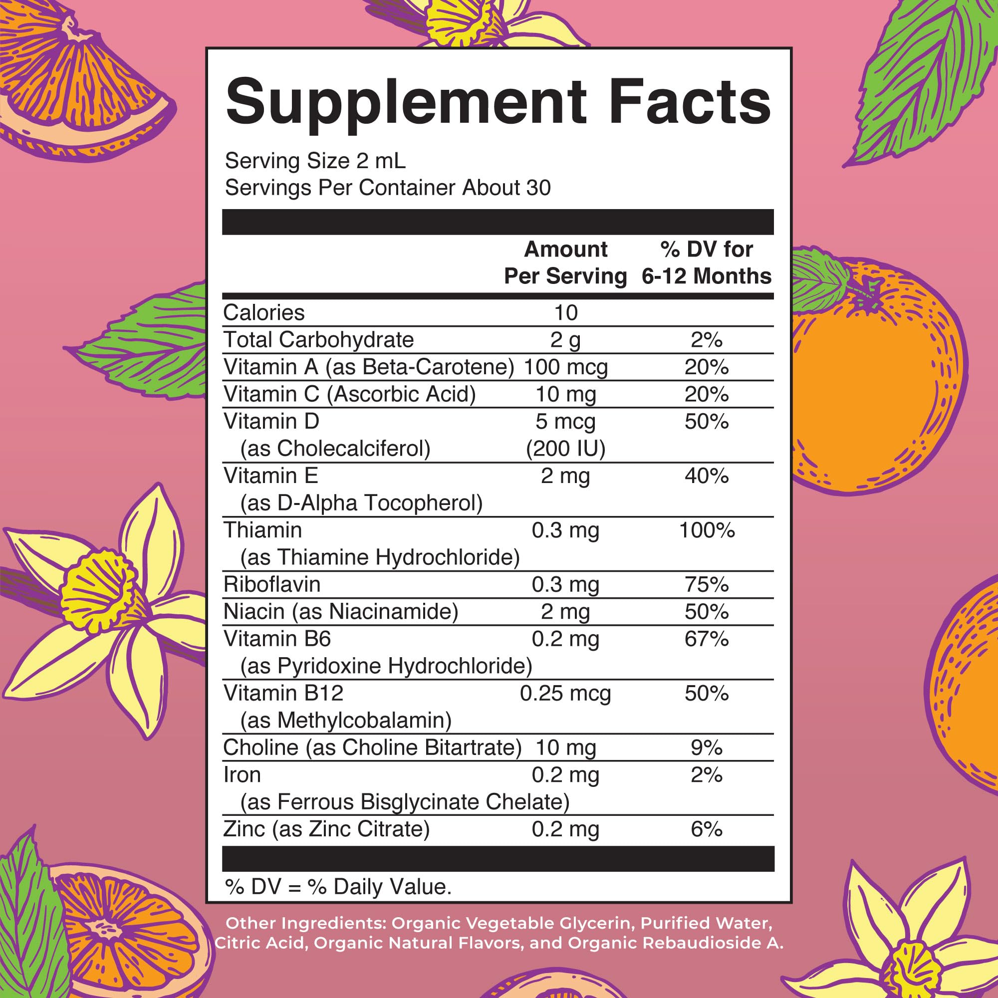 MaryRuth Organics orange-vanilla flavor drops provide a tasty, easy daily supplement.