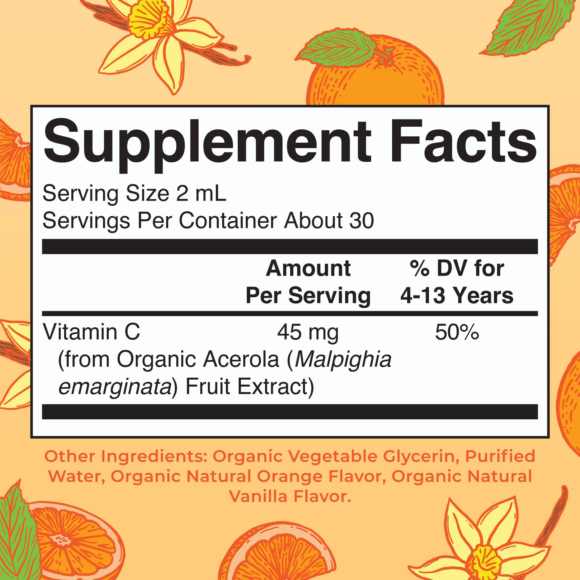 MaryRuth Organics orange-vanilla flavored drops pour to boost daily intake