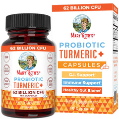 MaryRuth Organics Probiotic Turmeric bottle front for daily digestive support