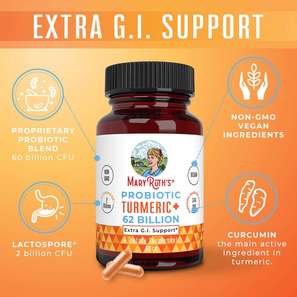 MaryRuth Organics Probiotic Turmeric daily usage in routine