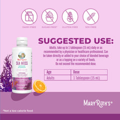 MaryRuth Organics Sea Moss rose hips extract closeup showing vitamin-rich immune nourishment