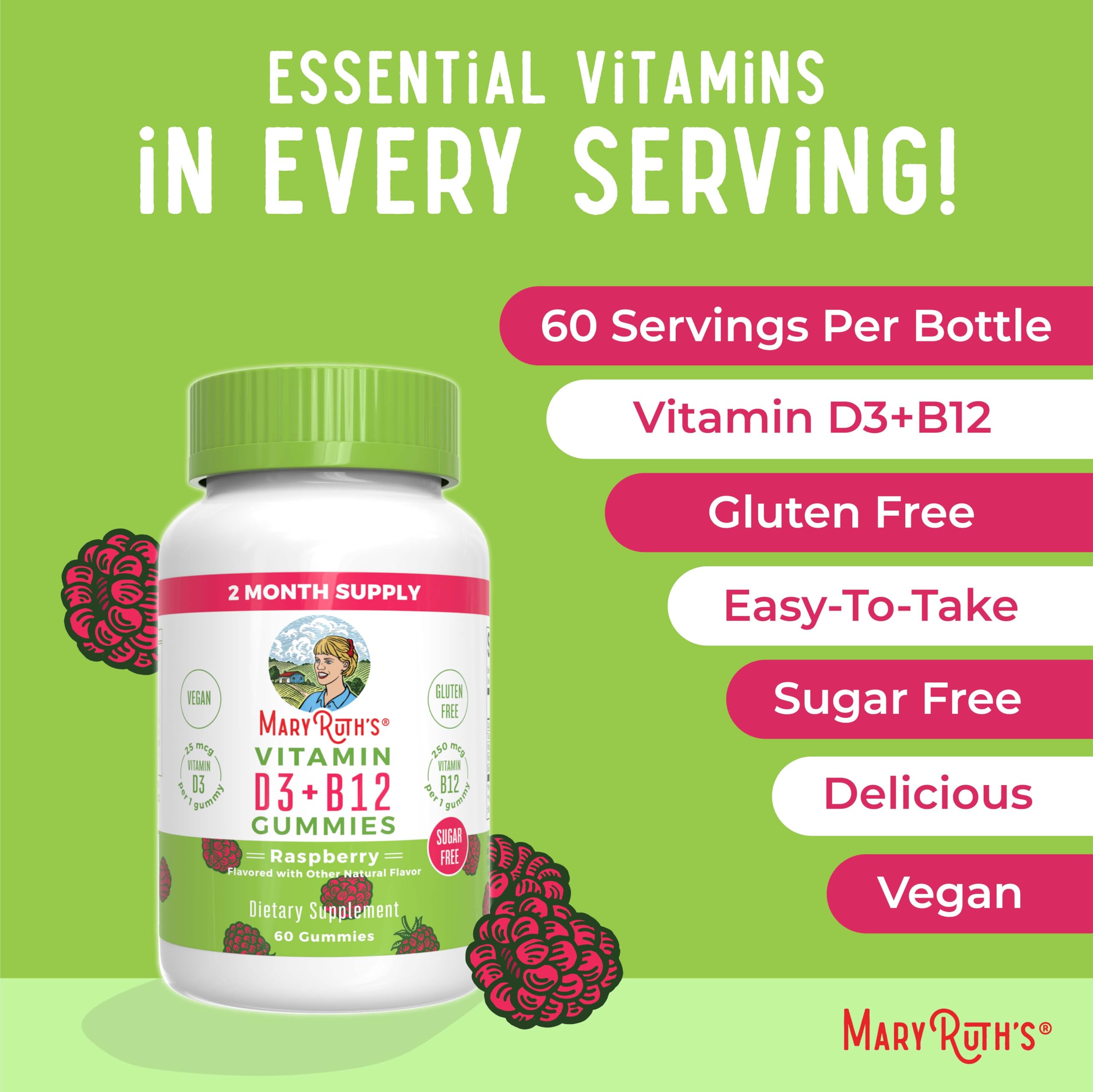 Non-GMO and gluten-free formula in sugar-free gummies for a clean possibility.