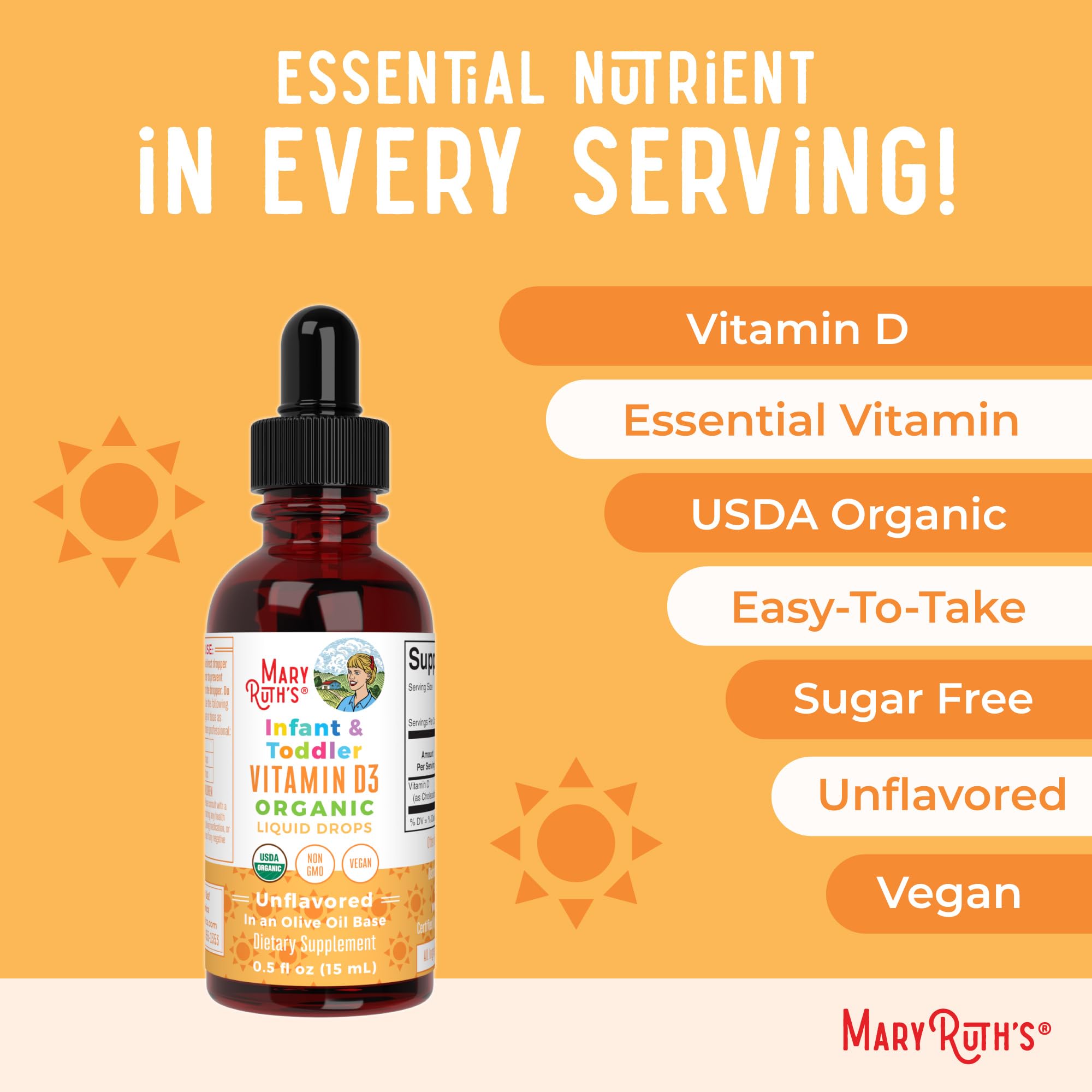 Sugar-free vitamin D drops ideal for sugar-conscious families