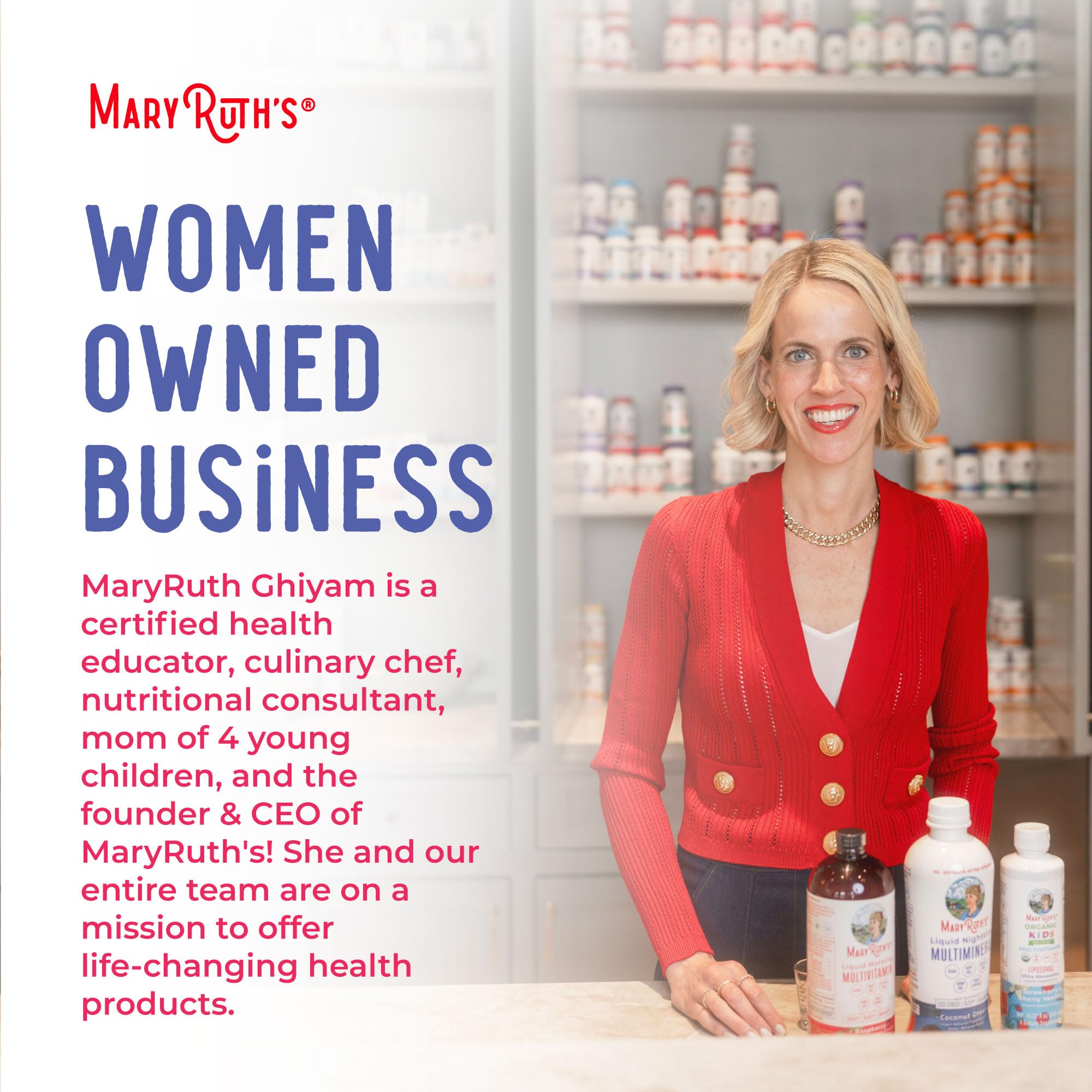 MaryRuth Organics teens drops added to beverage for use
