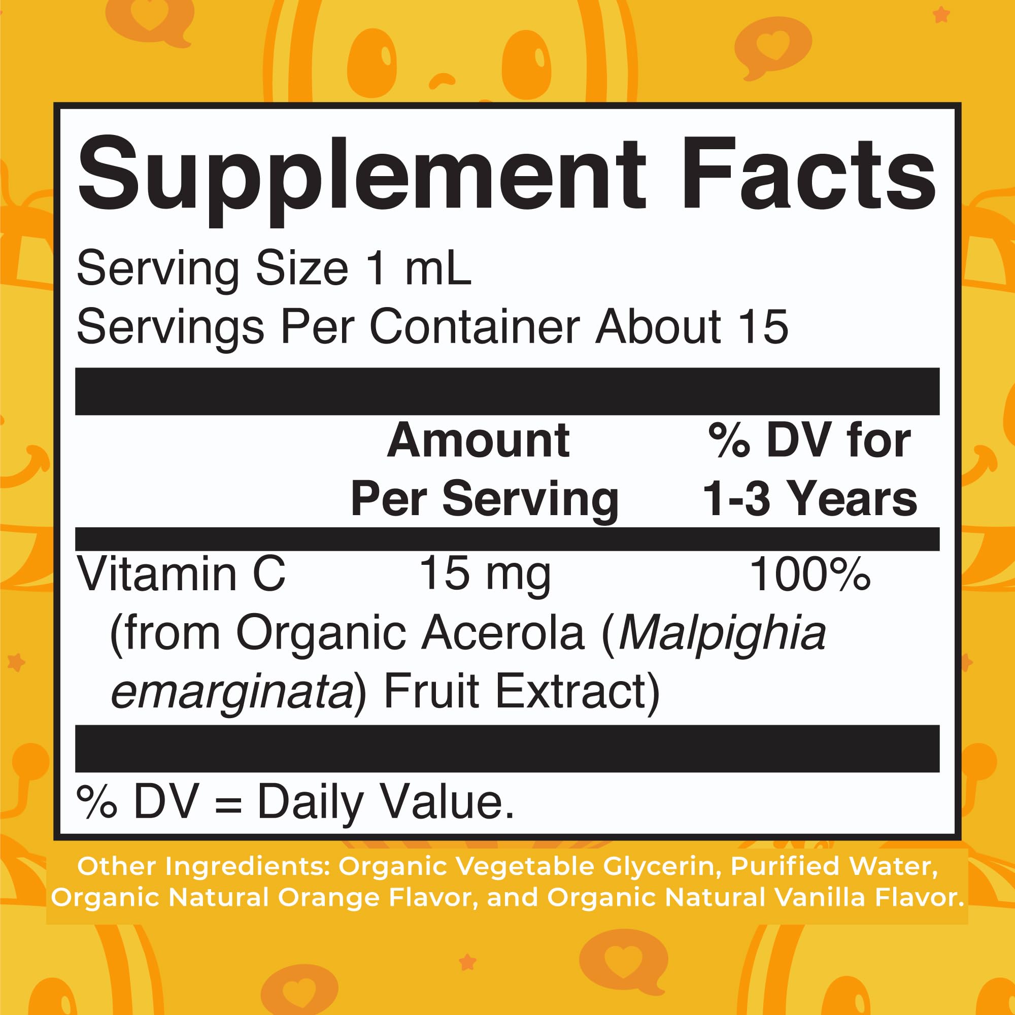 Label detail emphasizing organic and vegan formulation