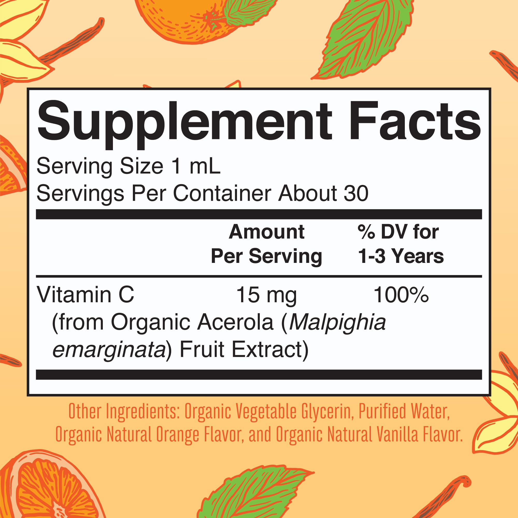 Pouring MaryRuth Organics Toddler Vitamin C Drops shows easy dropper dosing for toddlers