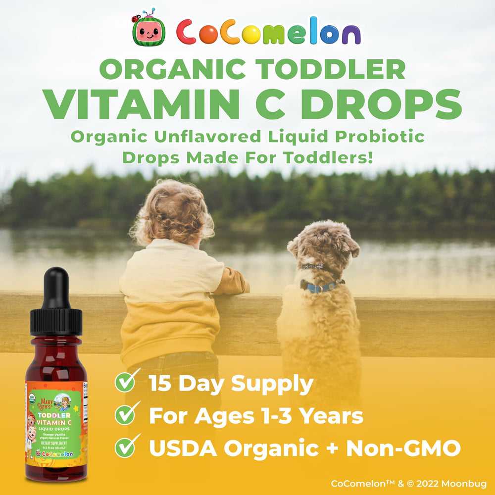Vegan icon on the bottle signaling plant-based vitamin C