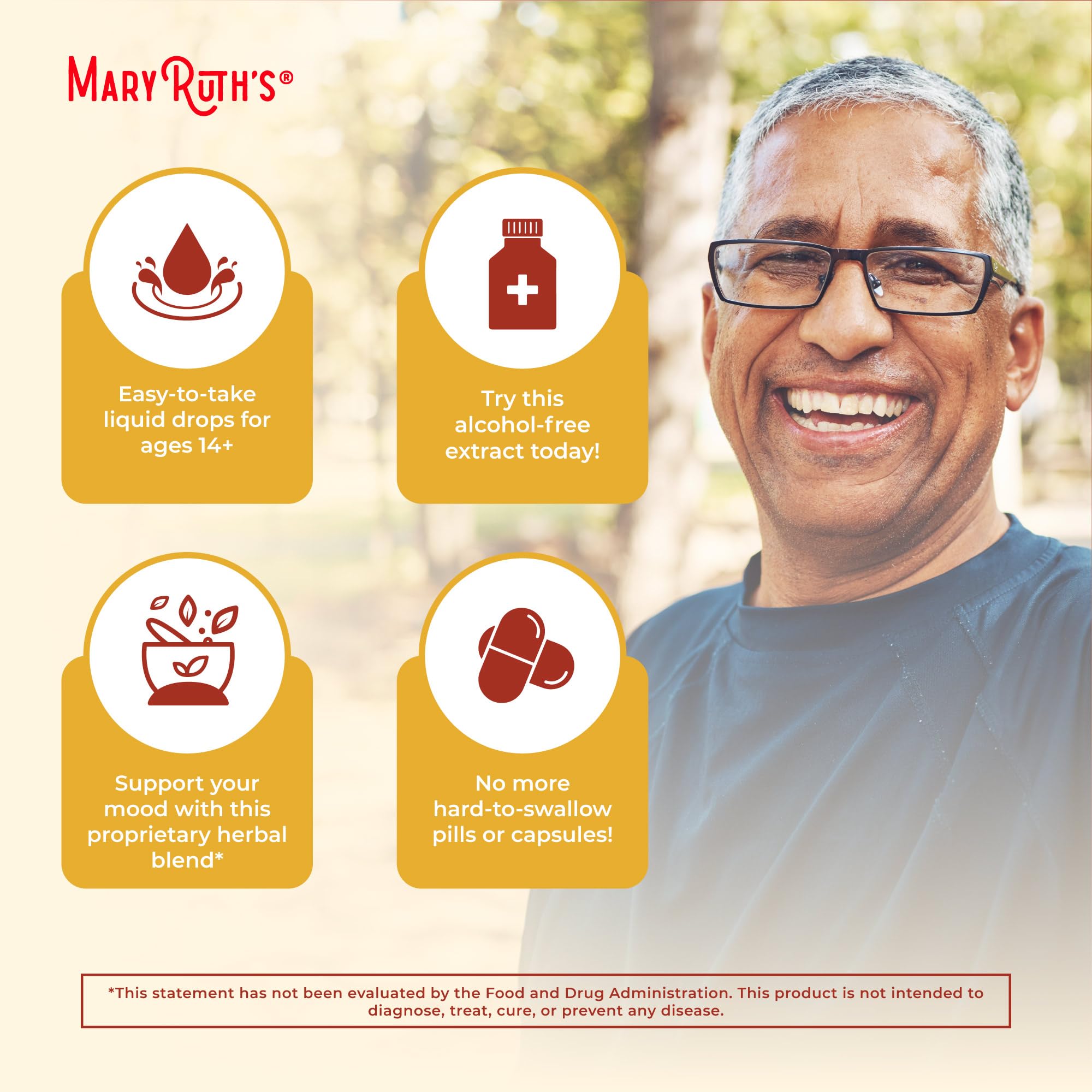 MaryRuth Organics Turmeric Gold liquid drops dispensing demonstrates easy direct use