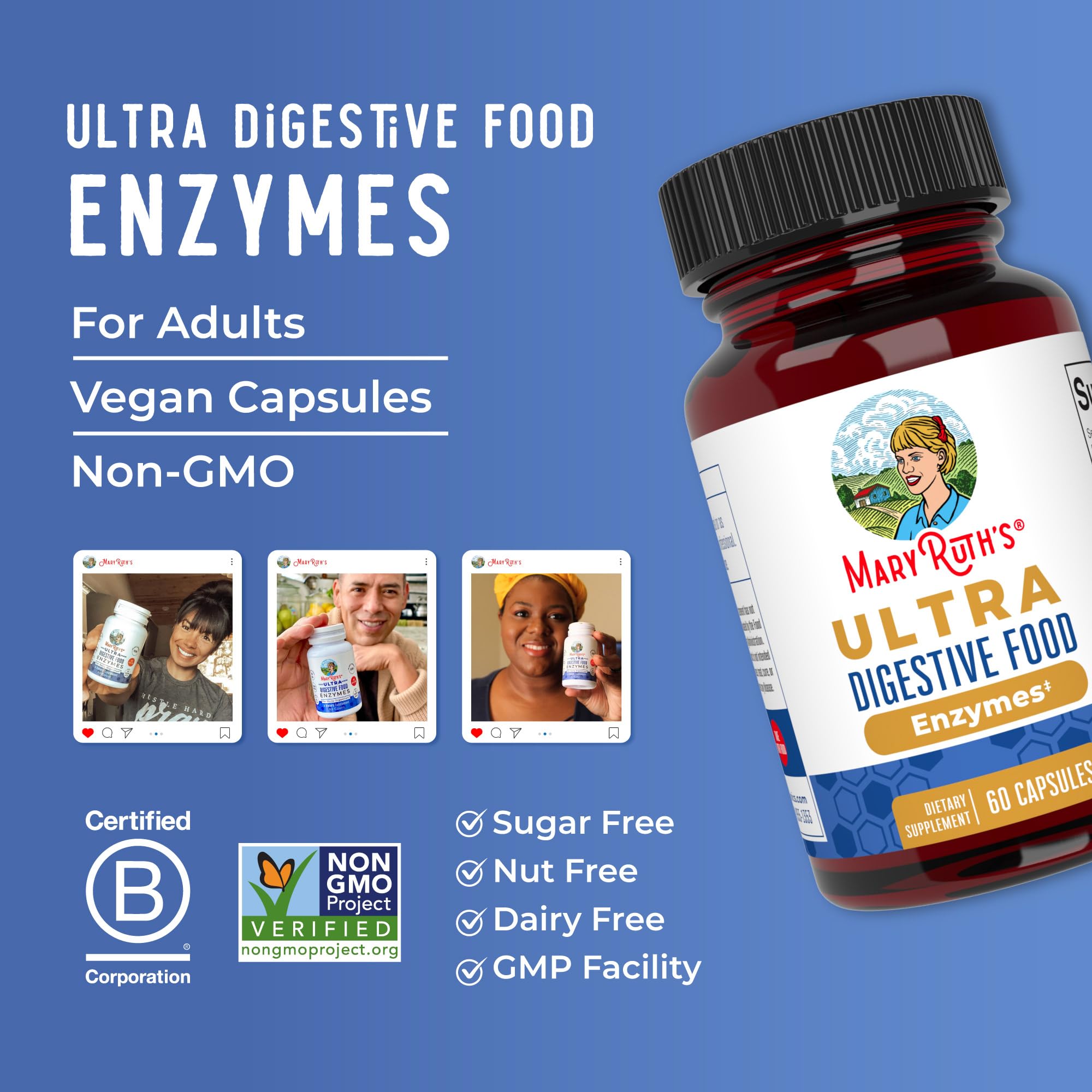 MaryRuth Enzymes produced in a GMP facility.